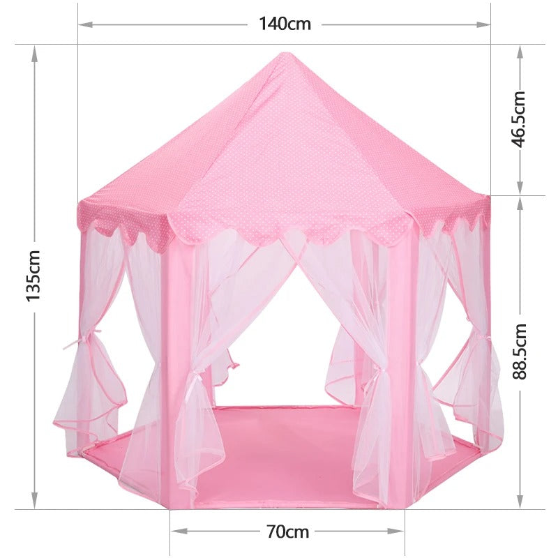 Carpa en forma de castillo de princesa